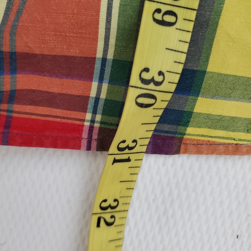 Polo by Ralph Lauren Madras Plaid Linen Silk Blend Button Down Shirt XXL - Picture 6 of 8